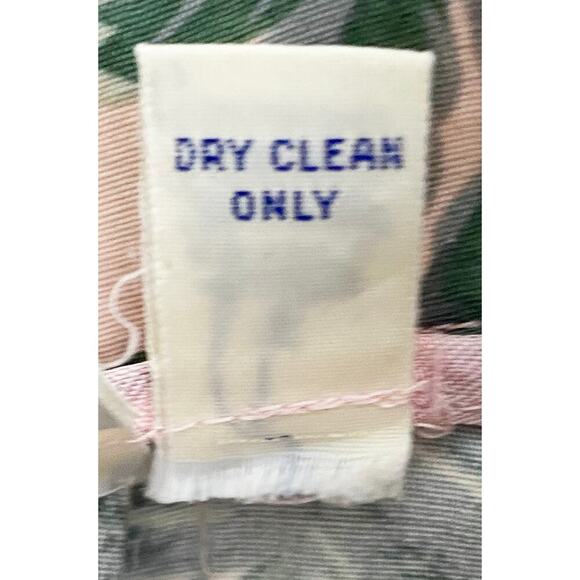 Vintage Women's JG Hook Pink Floral Print Pleated Midi Skirt Cottagecore Rayon 6 - Picture 7 of 7